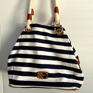 Michael Kors Purse Blue/White